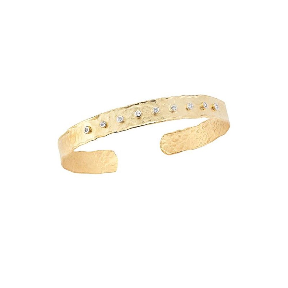I. Reiss 14K 0.14 Ct. Tw. Diamond Cuff Bracelet